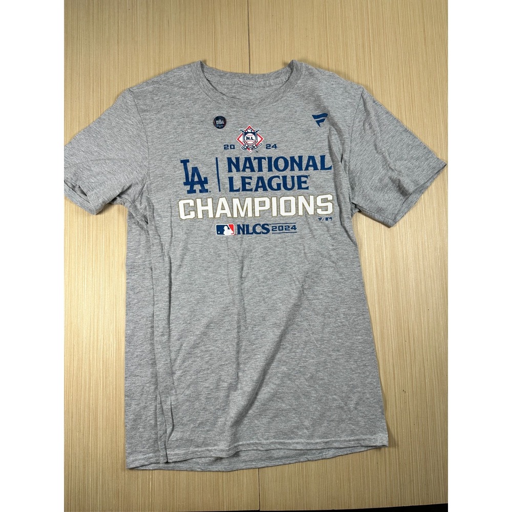 Fanatics T-Shirt Mens Medium Heather Gray Los Angeles Dodgers‎ National League